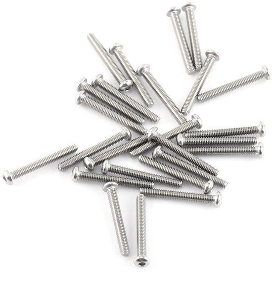 Set di viti A2 in acciaio inossidabile - 300 pezzi - Assortimento - Viti a 6 lobi - 100 pezzi - Diverse lunghezze 4/5/6/8/10/12/16/20mm - Idonee per mobili e riparazioni - Ideale per progetti DIY - Set di viti