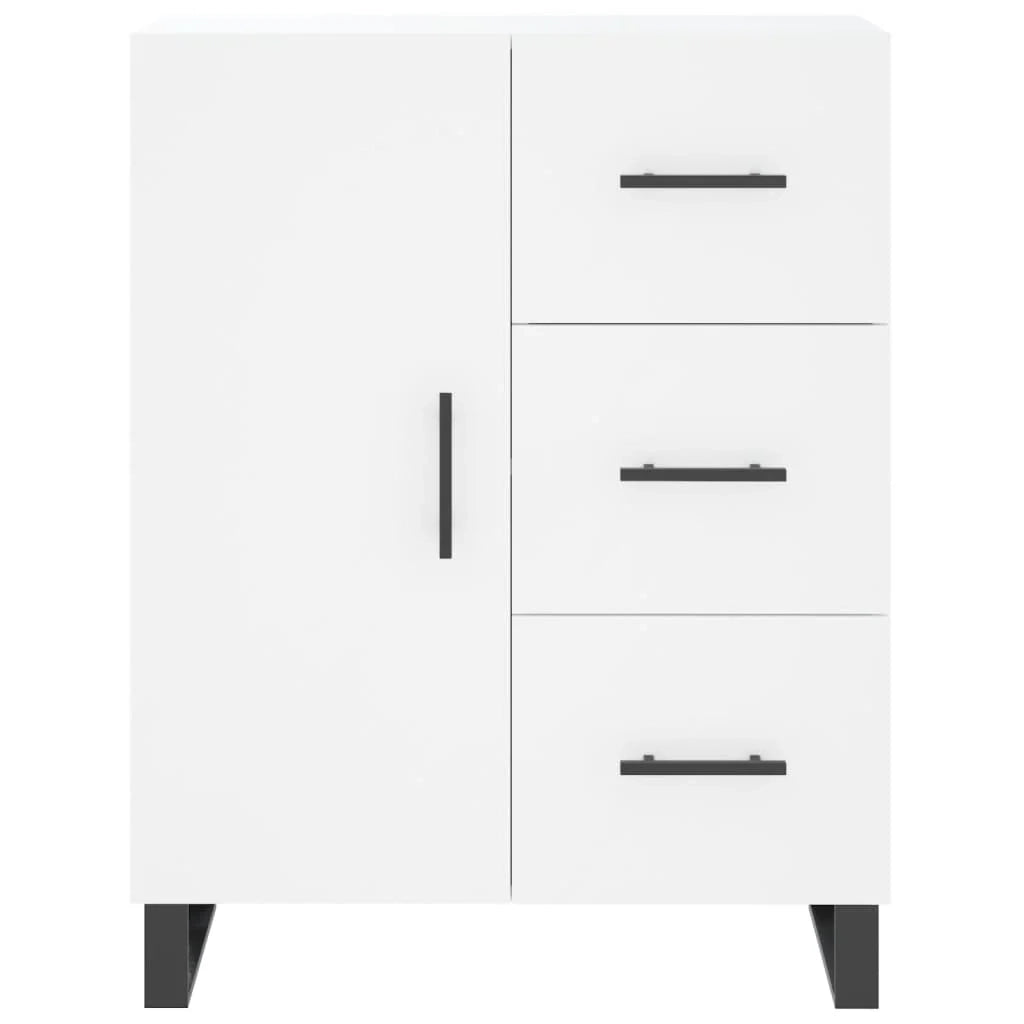 Buffet credenza cassettiera armadio mobile contenitore organizer cucina soggiorno salotto alto 69,5 x 34 x 180 cm legno ingegnerizzato bianco 02_0032592