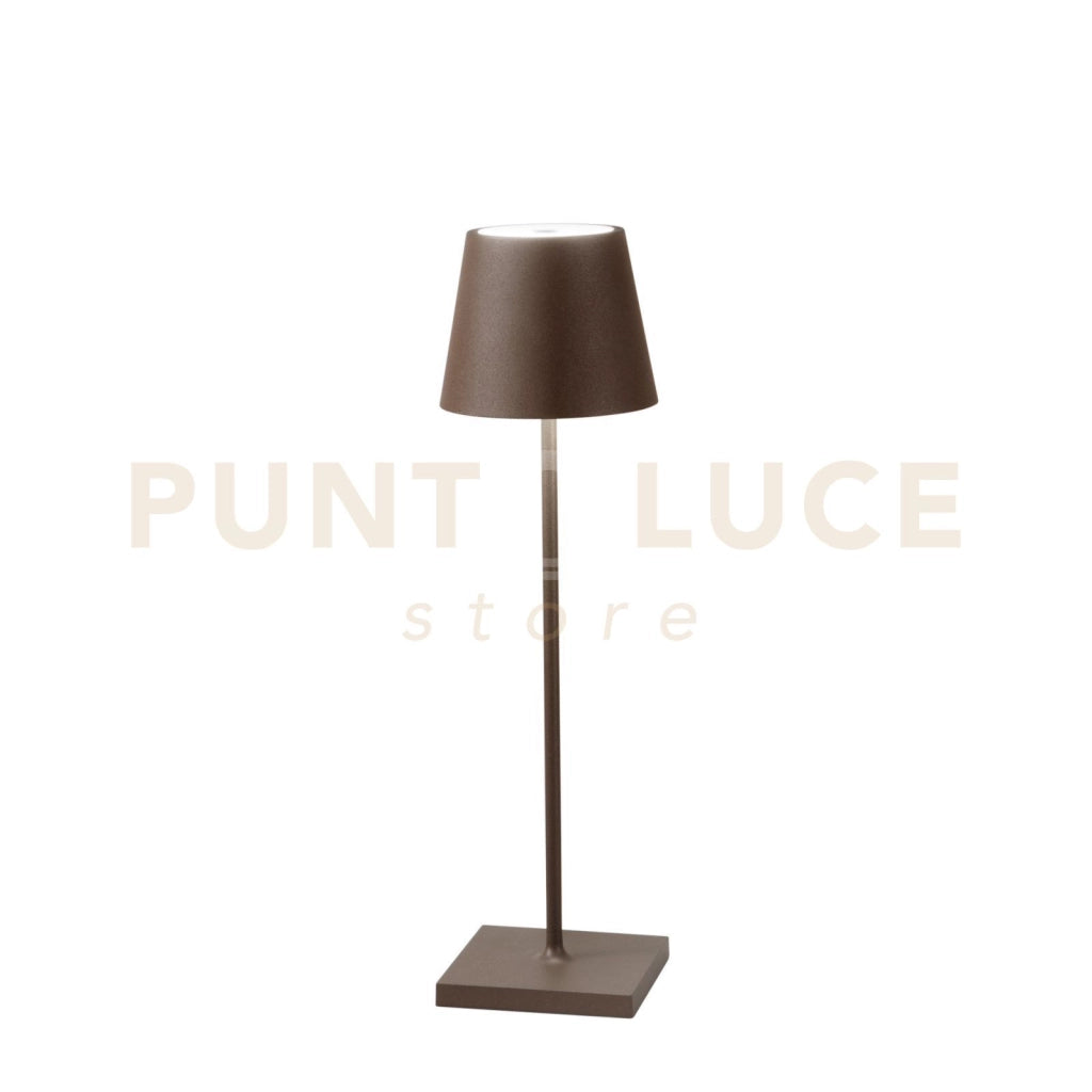 LAMPADA DA TAVOLO RICARICABILE LED DRINK BRONZO 2,2W 190LM 3000K DIMMERABILE IP54 10X36CM