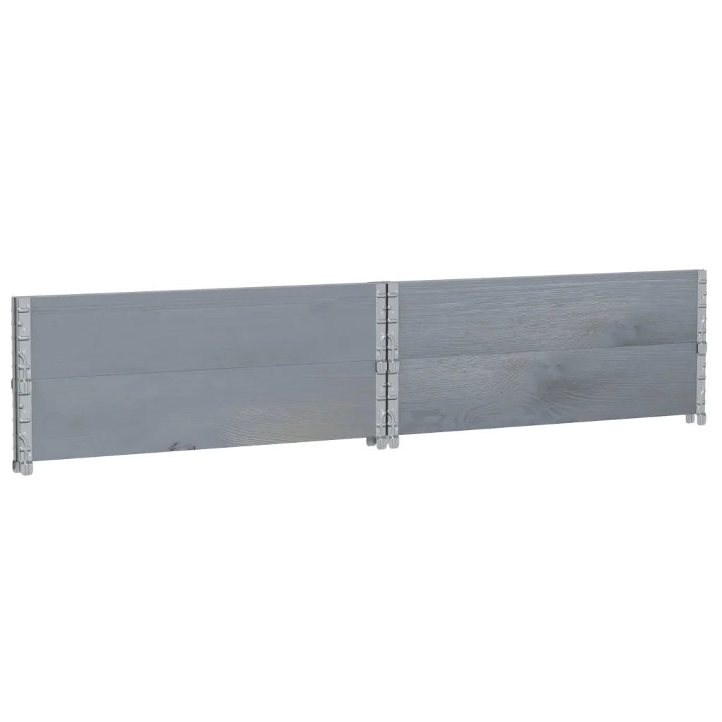 Fioriera da Giardino Grigia 100x100 cm Legno Massello di Pino 3295401