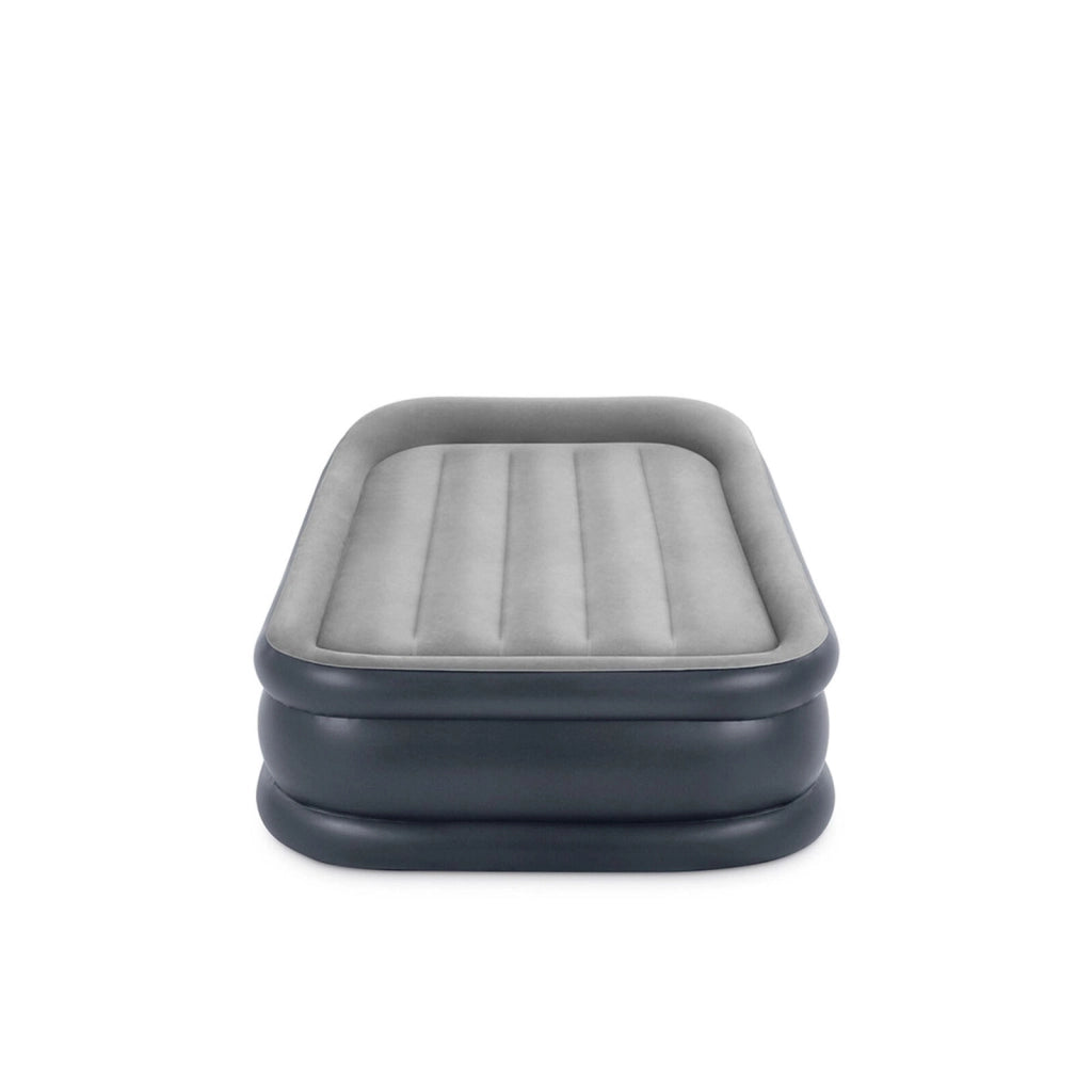 Intex 64132ND Materasso Dura-Beam Pillow Rest Deluxe Singolo Bicolore con Pompa Elettrica Incorporata 99x191x42 cm Single Singolo Versione 2023
