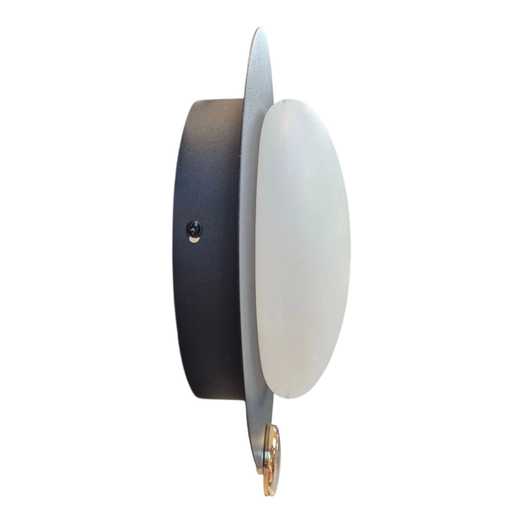 Applique LED da interno moderna 10W 550lm con catenella oro – Lampada da parete rotonda design minimal, luce calda naturale fredda CCT switch 220V