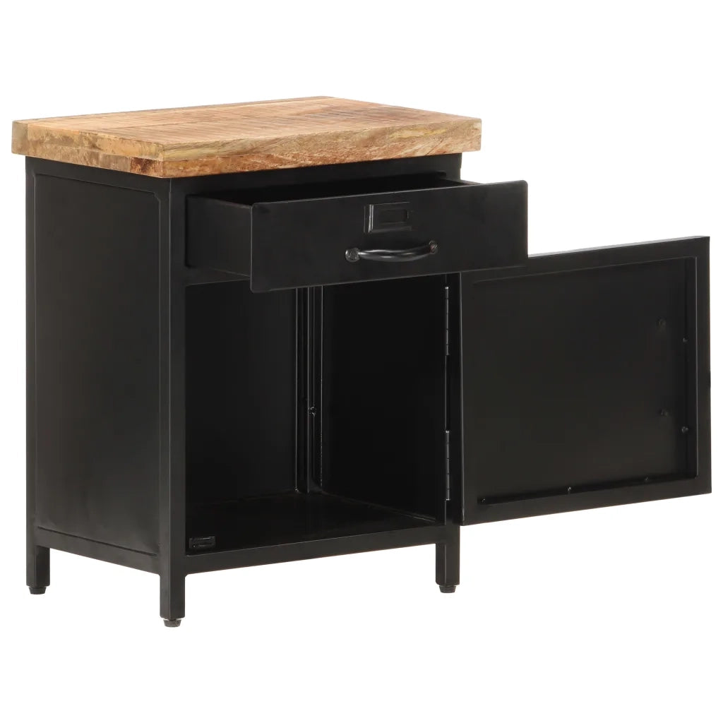 Comodino 40x30x52 cm in Legno di Mango Grezzo cod mxl 43314
