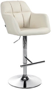 Barhocker Natoma Kunstleder chrom