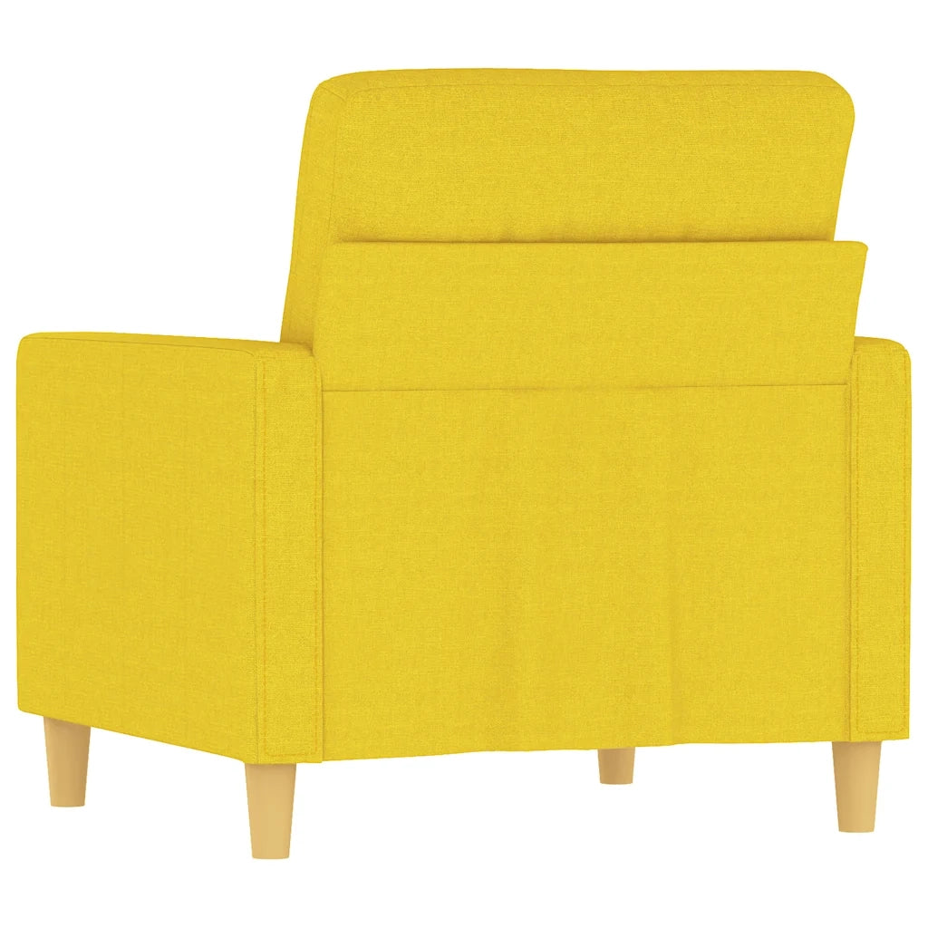 Poltrona-Divano Sedia Giallo Chiaro 60 cm in Tessuto 603477