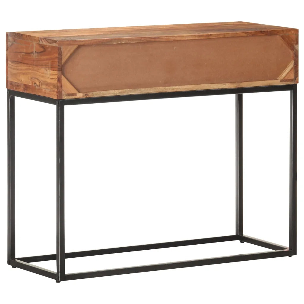 Tavolo Consolle 90x35x75 cm in Legno Grezzo di Acacia 320917