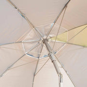 Parasole per mare 200 cm 8 corda in fibra di vetro manico in alluminio 28/32 mm protezione UV 50 sistema inclinabile ventilazione superiore tasca portatile (62438)