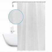 Trade Shop - Tenda Doccia Antimuffa Impermeabile 180x200 Cm Anelli Grigia Texture Rombi 59821 -