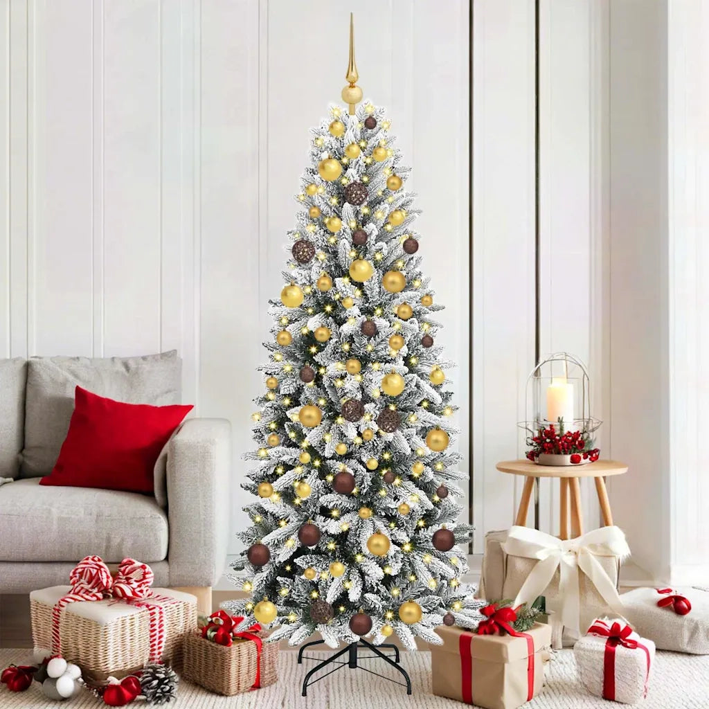 Albero di Natale artificiale con 300 LED Bianco 180 cm