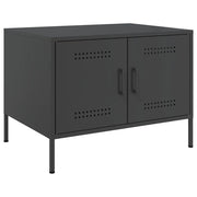 Tavolino da salotto | Tavolino da caff¨¨ | Tavolino da Soggiorno Nero 68x50x50,5 cm in Acciaio