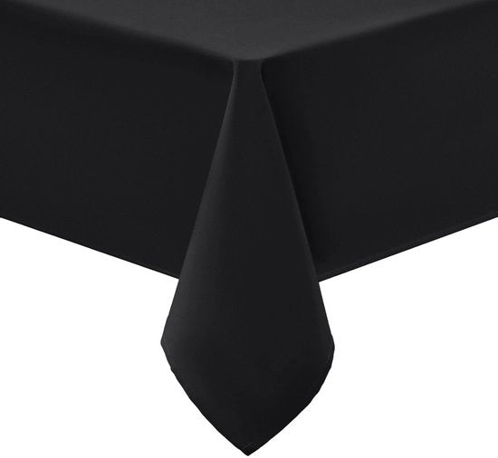 Tavolino Coprid tavolo Lavabile Rettilineo 140x300cm Coprid tavolo Poliestere Impermeabile Effetto Lotus Coprid tavolo Antimacchia Lavabile Coprid tavolo per cucina da festa, Nero