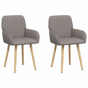 Sedie da pranzo 2 pcs Tessuto Tortora 56,5 x 50 x 87,5 cm 42034290