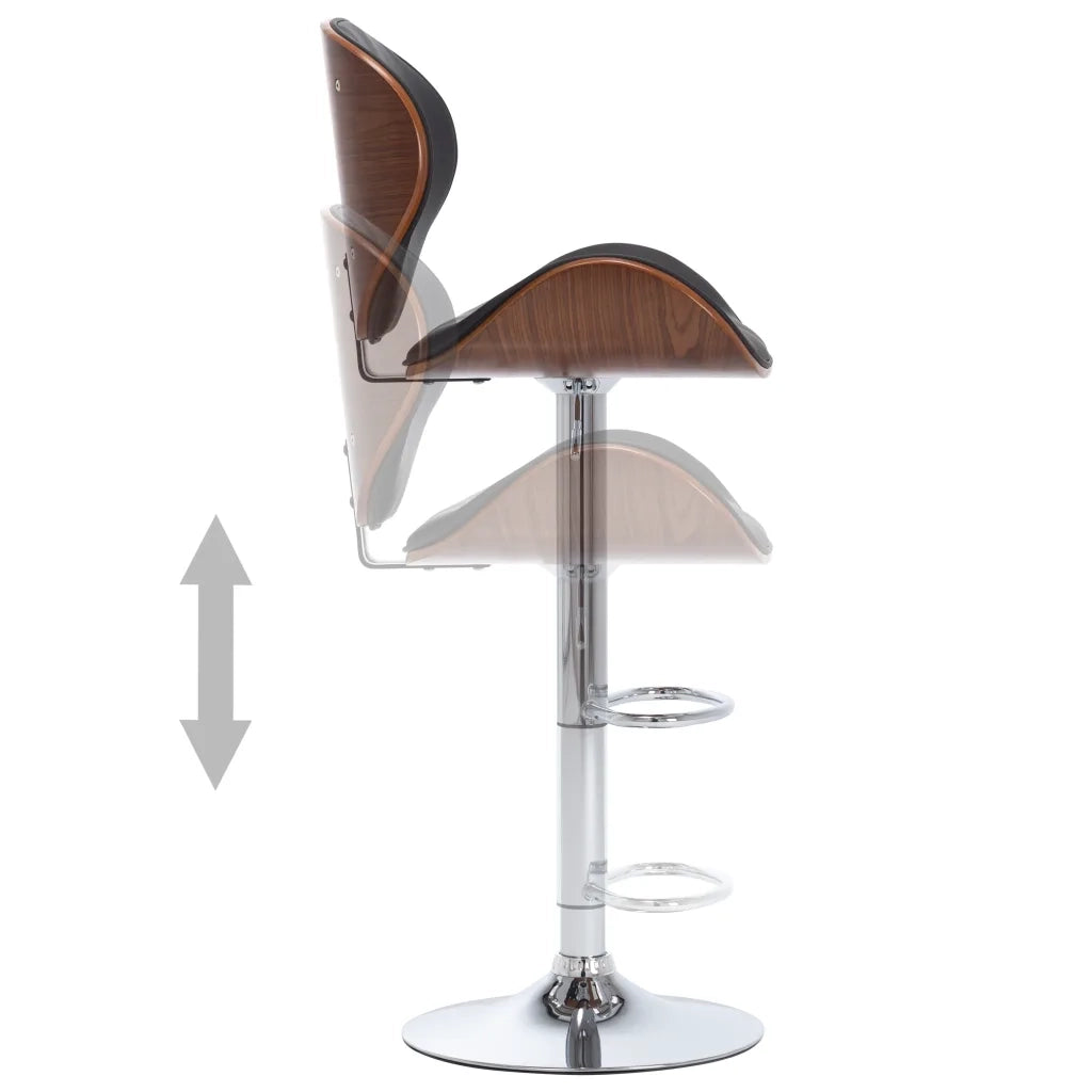 Sgabello da Bar Nero in Similpelle cod mxl 77204