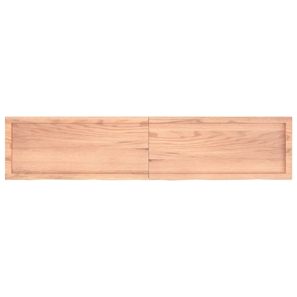 Piano Bagno Marrone 180x40x(2-4) cm Legno Massello Trattato 3156163