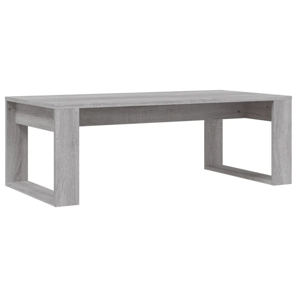 Tavolino da Salotto-Tavolino da soggiorno-Tavolo Grigio Sonoma 102x50x35cm Legno Multistrato