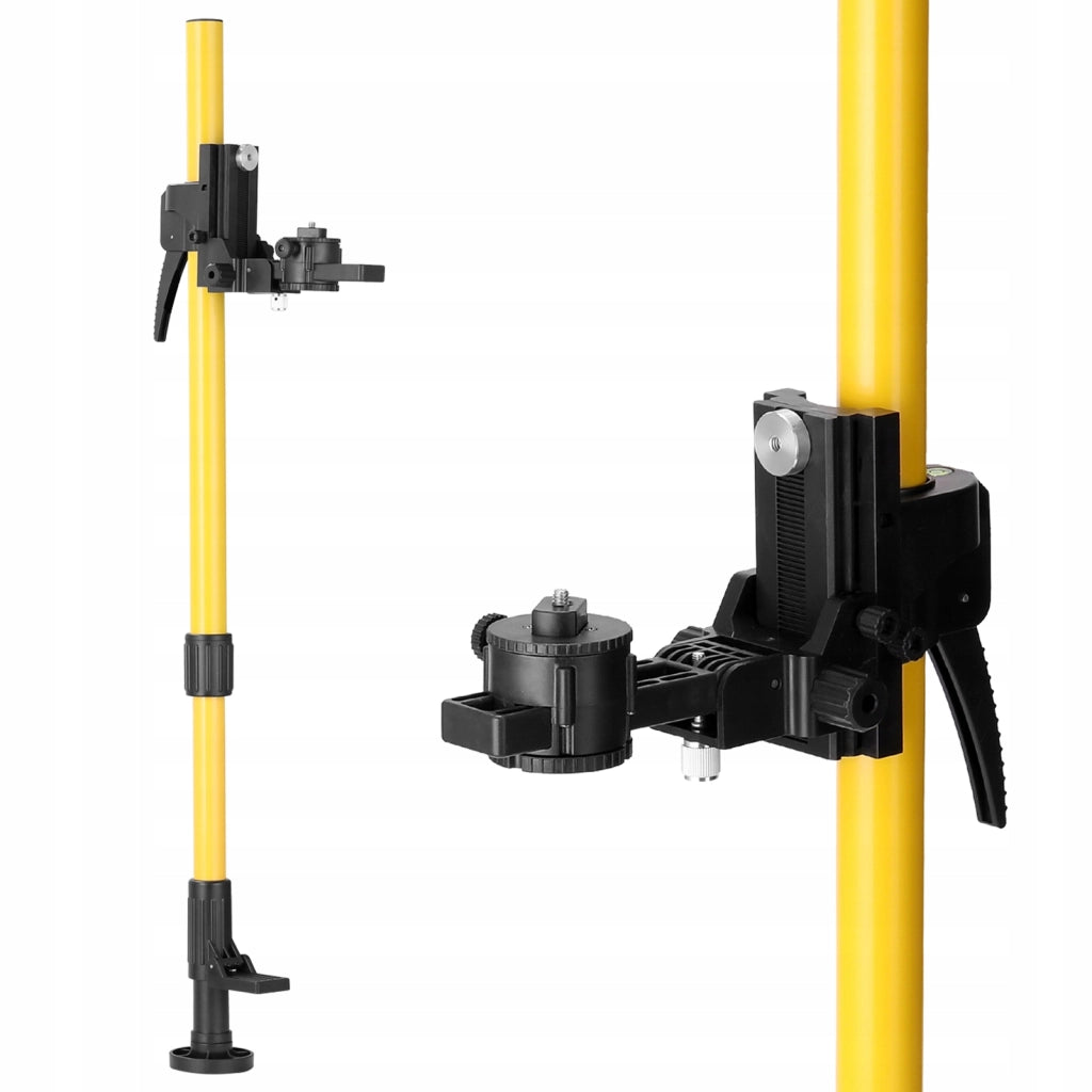 Asta e Stativo per Livella Laser Rosfix – Altezza Regolabile 420cm + 43-120cm | Adattatori 5/8” e 1/4”
