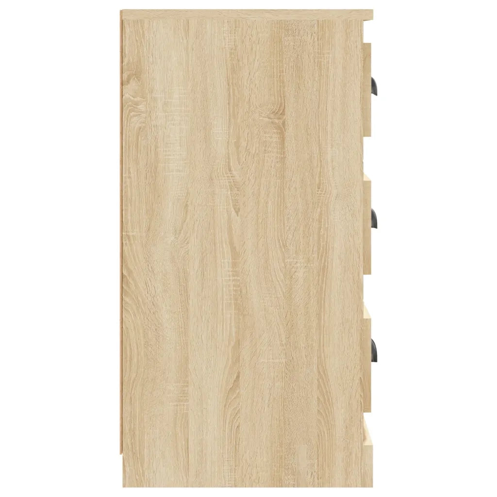 vidaXL Credenze 2 pz Rovere Sonoma in Legno Multistrato