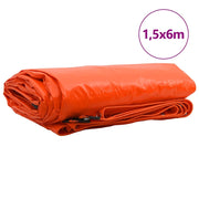 Telo 650g / m2 Arancione 1,5 x 6 m Tela con rivestimento in PVC