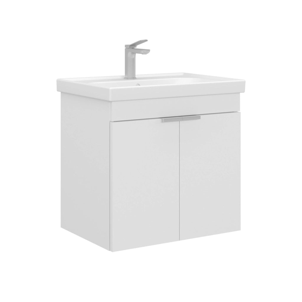 Mobile lavabo "Desna 60" - 60 x 45 x 58 cm - Bianco opaco