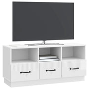 Mobile TV | Armadietto TV | Mobile Porta TV Bianco Lucido 102 x 34,5 x 47 cm Legno ingegnerizzato