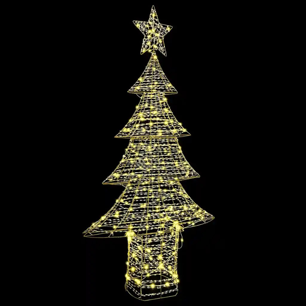 Albero di Natale con 240 LED Bianco caldo 181 cm PET