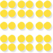 30 pezzi di forti magneti per lavagne e whiteboard - magneti a forma di bottiglia per frigorifero, decorativi piccoli magneti per lavagne, scuole, uffici - minimagnetici con forte presa per foto e appunti (giallo)