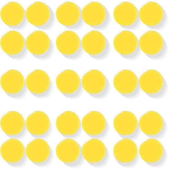 30 pezzi di forti magneti per lavagne e whiteboard - magneti a forma di bottiglia per frigorifero, decorativi piccoli magneti per lavagne, scuole, uffici - minimagnetici con forte presa per foto e appunti (giallo)