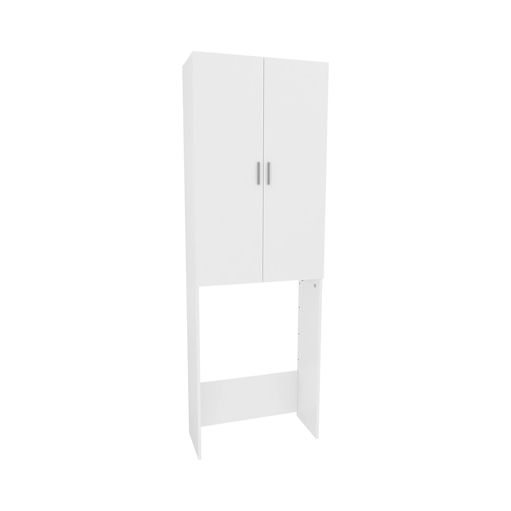 Mobile porta lavatrice Martha Bianco 64 x 190 cm con 2 ante lunghe Vicco