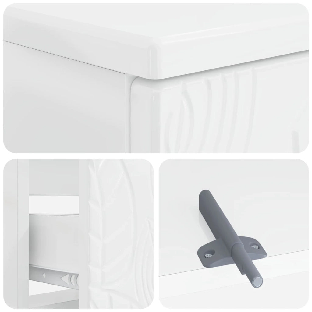Armadio per Lavabo da Bagno DELFT Bianco Lucido 82 x 41 x 59 cm 897019