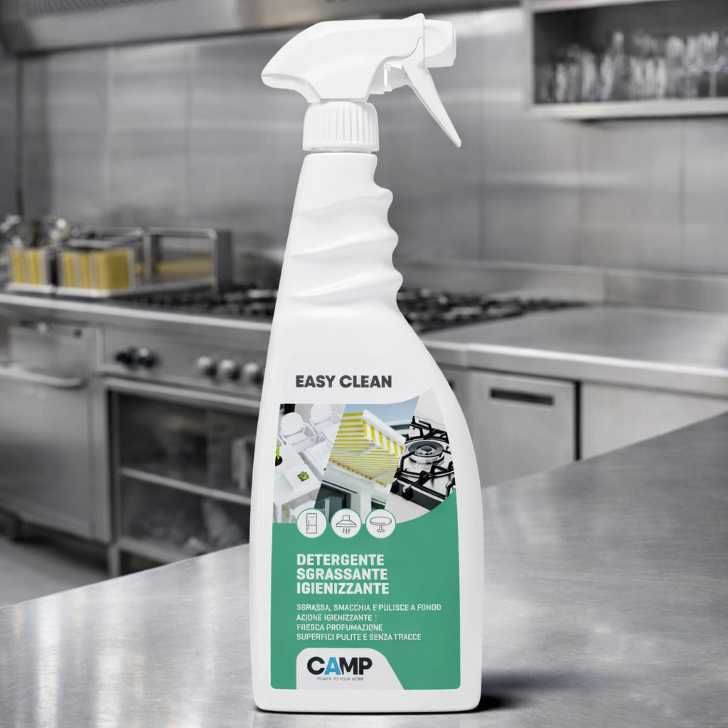 Kit 6 easy clean da 750 ml detergente sgrassante igienizzante universale