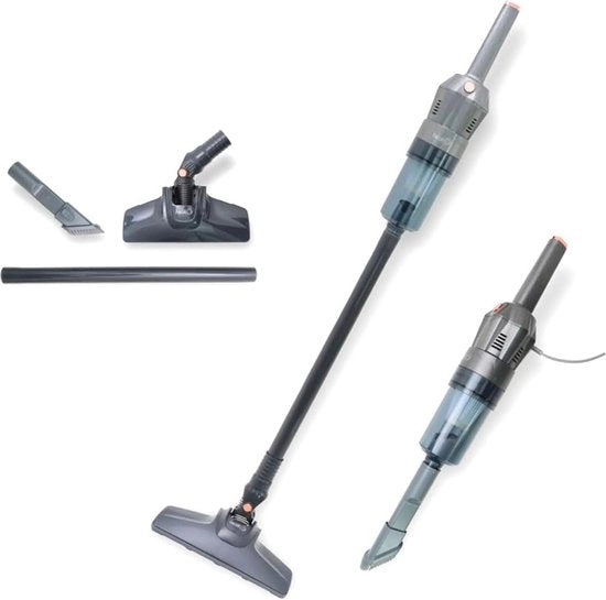 Strumento di Pulizia a Vapore con Cavo 400 W - Piastra per Pavimenti di Tutti Tipi - Serbatoio 1 Litro - Design Moderno Grigio - Ideale per Fili di Lana e Impurità