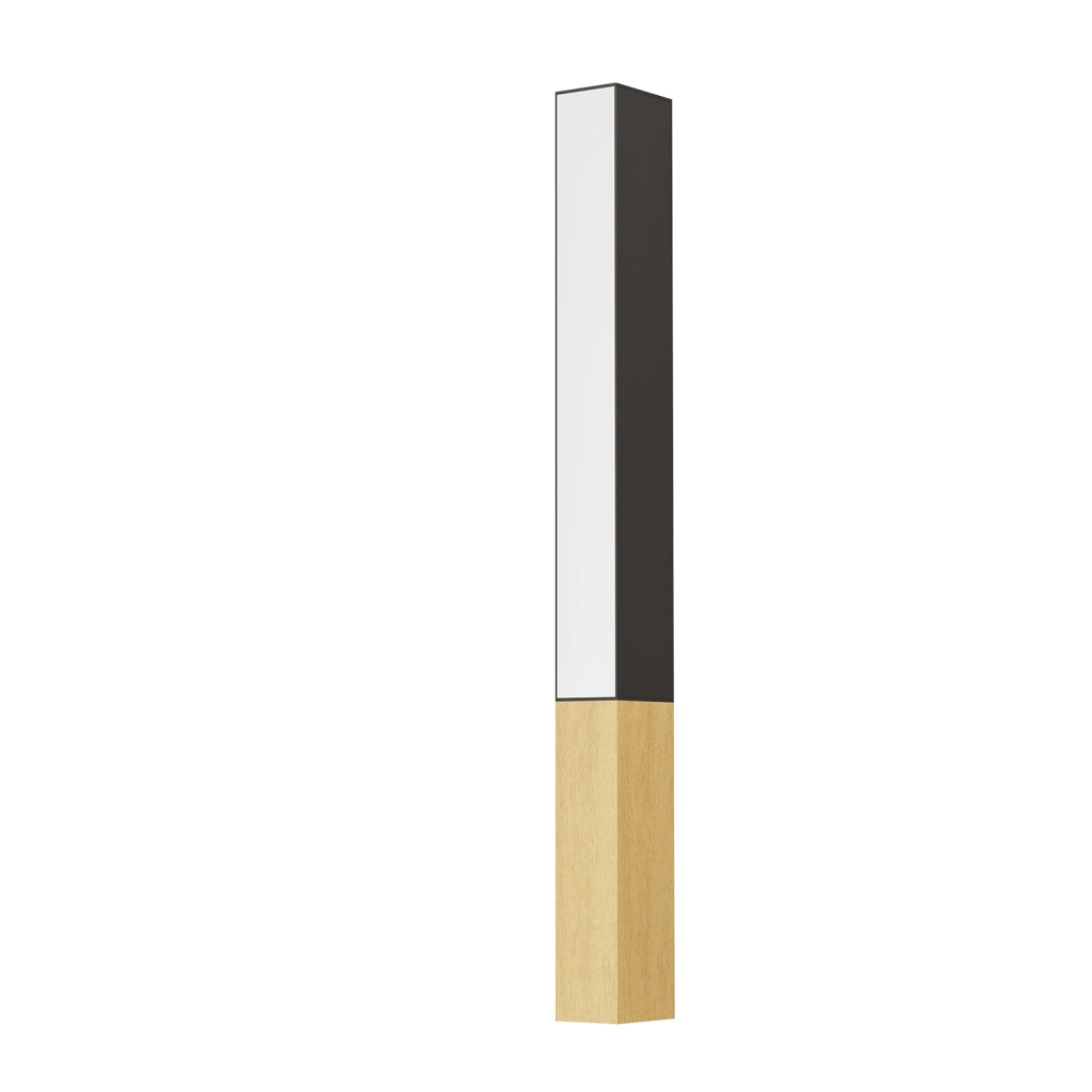 Applique Contemporanea Tudons Alluminio Nero 1 Luce Led Integrato 12W