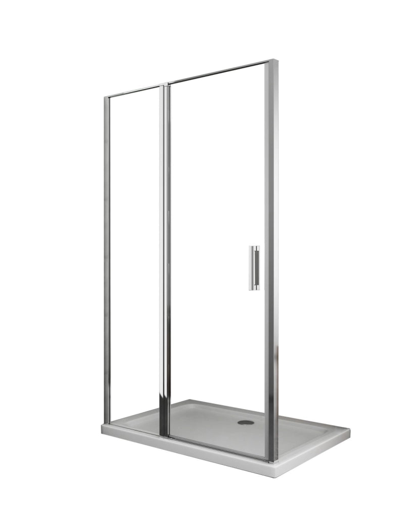 Porta doccia scorrevole cristallo 6mm trasparente anticalcare h.190cm Sicena Lision Trasparente 6mm,150 cm