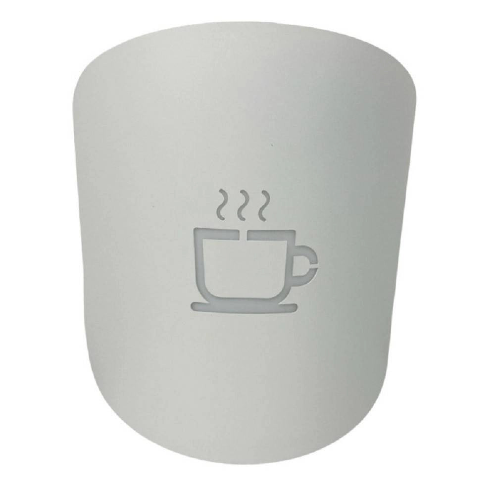 Trade Shop - Applique A Parete Con Raffigurazione Tazza Del Caffè Lampada Attacco G9 Ip20 Aq45 - Bianco