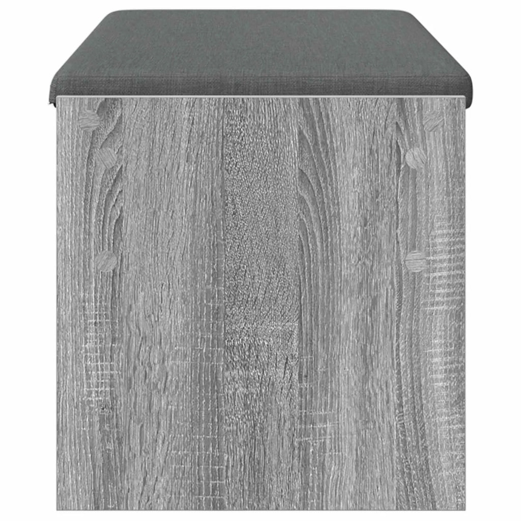 Panca per ingresso con cuscino-Sgabello-Panca da Corridoio Grigio Sonoma 103 x 38 x 40 cm
