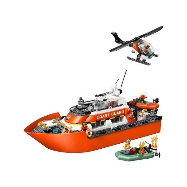 Costruzioni lego 60504 city esploration motoscafo soccorso ed elicotte