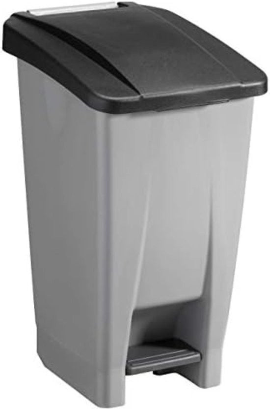 Contenitore per rifiuti 60 Litri - Pala per pulizia 60 Litri - Contenitore per rifiuti 60 Litri - Grigio|Nero