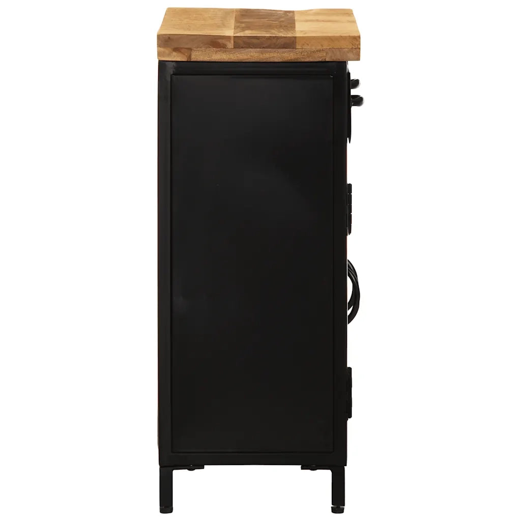 Credenza 55x30x71 cm in Legno Massello di Mango