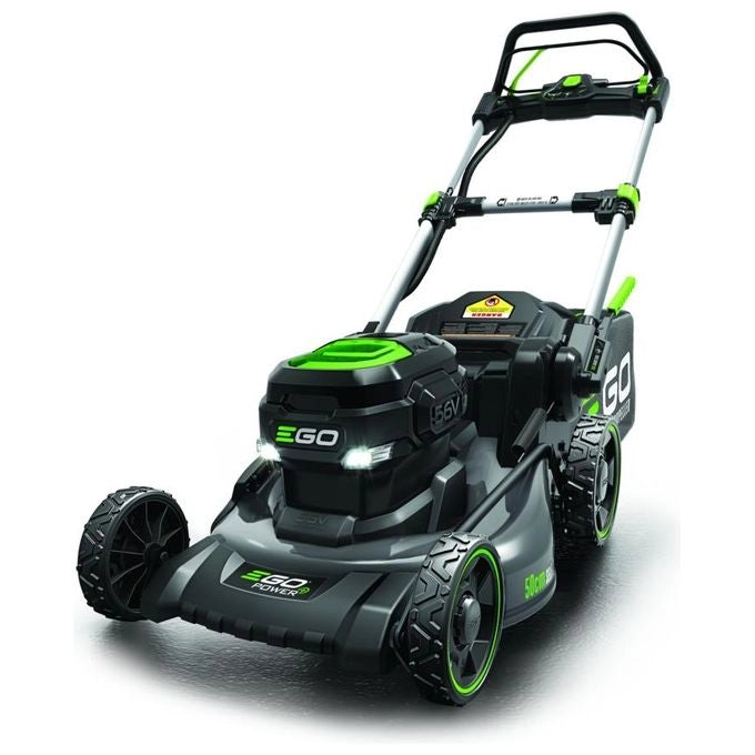 Ego RASAERBA EGO 50 CM COMPLETO 5AH Tosaerba con Larghezza 50 cm Altezza di Taglio Regolabile in 6 Posizioni Velocita' Variabile da 2 2 a 5 km h Sacco da 60 L Batteria 5 Ah colore Grigio
