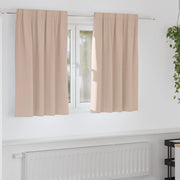 Tende Blackout con Anelli 2 pcs Talpa 140 x 140 cm Poliestere 4107438