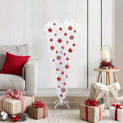 Albero di Natale artificiale Bianco 120 cm PVC e Acciaio 3426688