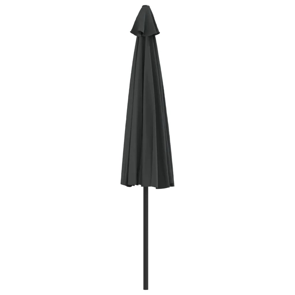 Ombrellone da balcone e palo in alluminio antracite 300 x 150 cm mezzo 02_0008311