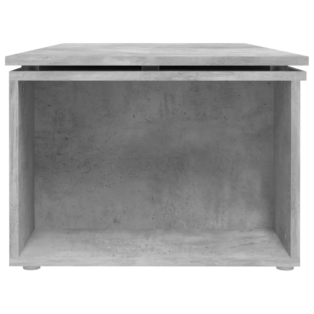 Tavolino da CaffÃ¨ Grigio Cemento 150x50x35 cm in Truciolato    cod mxl 10373