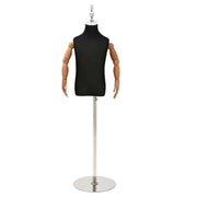Manichino Regolabile 120-150 cm con Base Unisex PP Nero 42041710