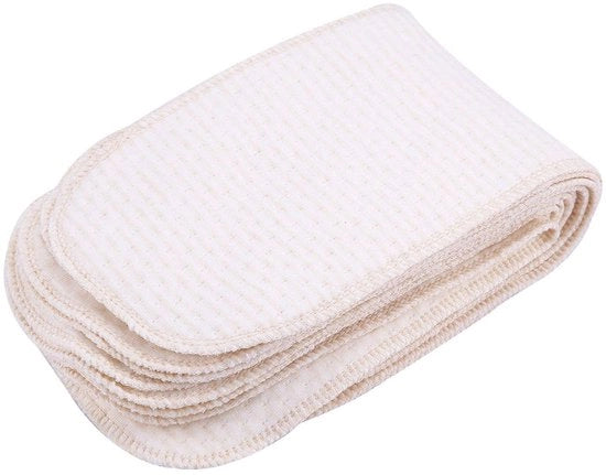 Insteekluier per 10 Unita - Herbruikbare Luie per Bambino - Età da 0 a 6 Mesi - Dimensioni 35x12 cm - Peso 134 g - Disegno a Strisce - Luie per Bambino