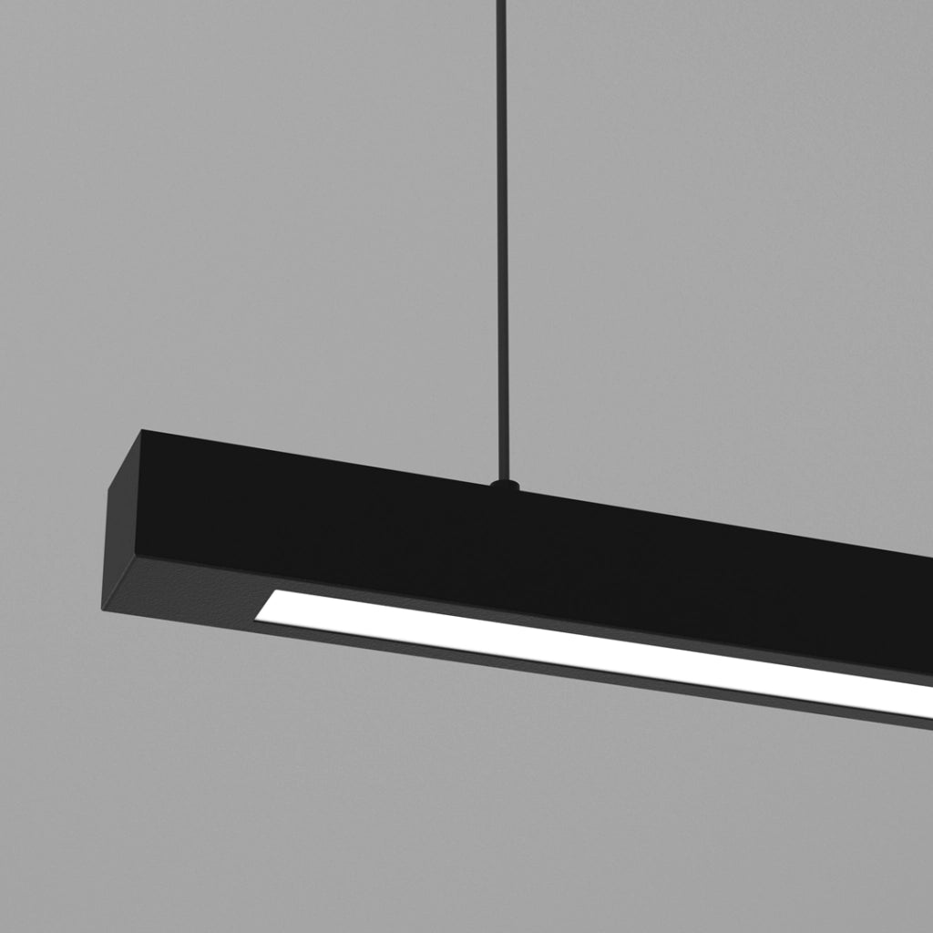 Lampada a sospensione Lungo 124 cm T8 nero Milagro