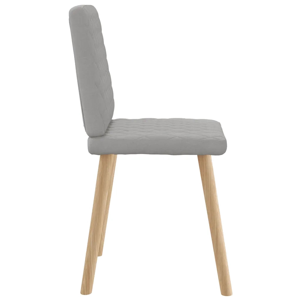 Sedie da Pranzo 6 pz Grigio Nuvola in Tessuto 3315500