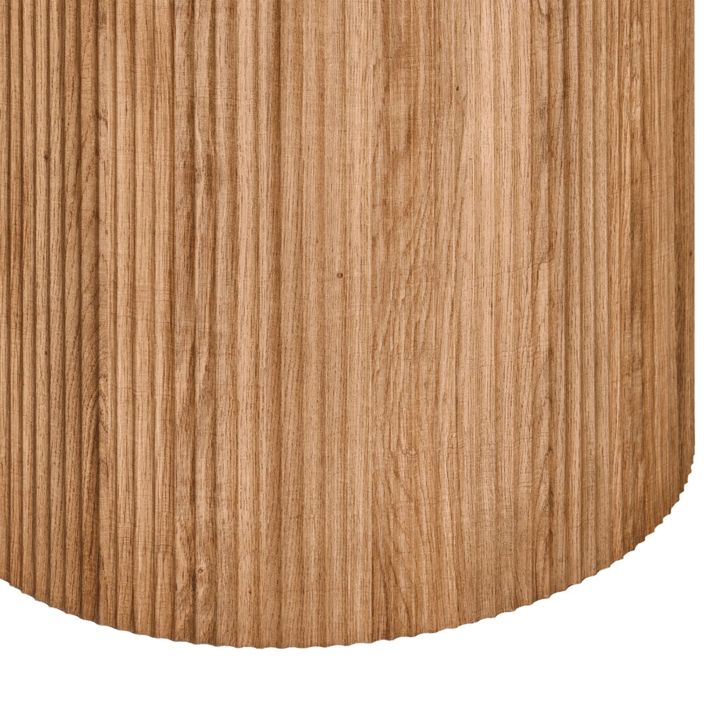 Tavolo da pranzo moderno rotondo ⌀ 120 cm Industrial Gamba nervata MDF Marmo bianco