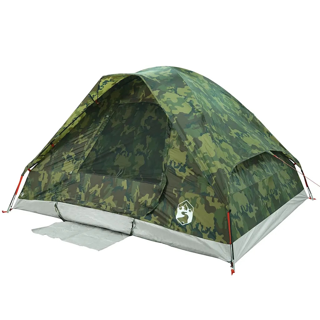 Tenda da Campeggio a Cupola 2 Persone Mimetica Impermeabile 4009641