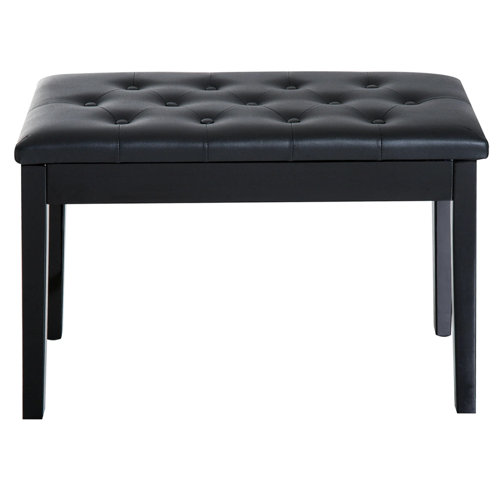 PANCA Pianoforte stile tradizionale 80x39x16 cm Legno Nero